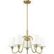 Gianna 5 Light 26 inch Modern Gold Chandelier Ceiling Light