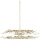 Maidenhair 5 Light 39.5 inch Antique Pearl Semi-Flush Mount Ceiling Light