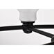 Russel 6 Light 28 inch Matte Black Chandelier Ceiling Light
