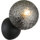 Nola 1 Light 5.88 inch Matte Black Wall Sconce Wall Light