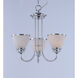 Novus 3 Light 18 inch Polished Chrome Chandelier Ceiling Light