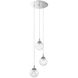 Fybra 3 Light 11 inch Chrome Pendant Ceiling Light
