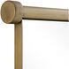 Scroll 38.38 X 25.88 inch Plated Antique Brass Mirror