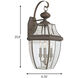 Lancaster 3 Light 23 inch Antique Bronze Outdoor Wall Lantern