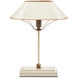 Daphne 16.5 inch 60 watt Ivory and Gold Table Lamp Portable Light