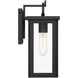 Boadie 1 Light 13 inch Matte Black Outdoor Sconce