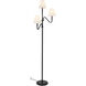 Alora Mood Sloan 68.13 inch 180 watt Matte Black and White Linen Floor Lamp Portable Light