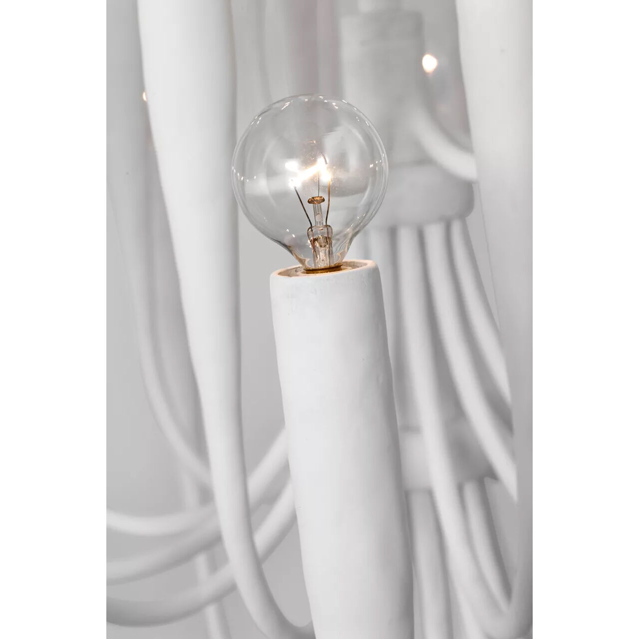 Julie Neill Acadia LED 30 inch Plaster White Chandelier Ceiling Light, Medium