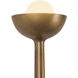 Spade 4.75 inch Vintage Brass Bath Vanity Light Wall Light
