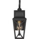 Cardigan Outdoor Wall Mount in Sand Coal and Olden Brass, Great Outdoors