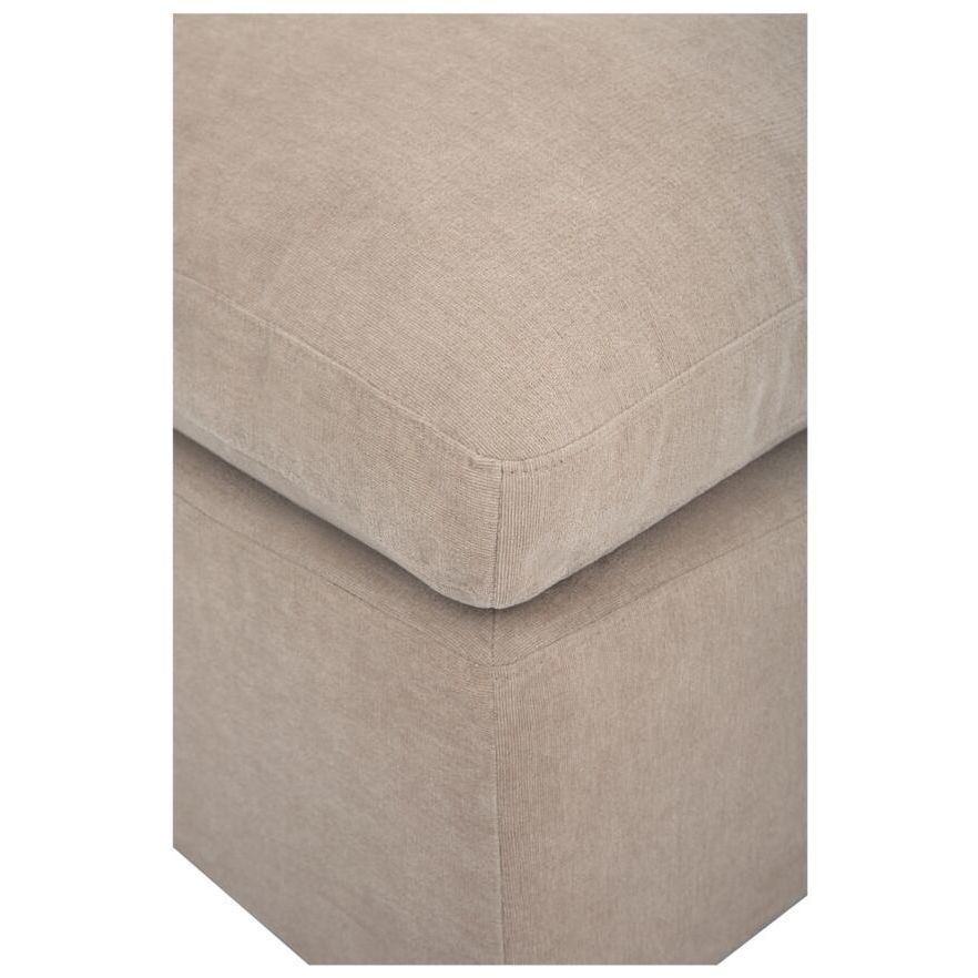 Cates 19.25 inch Beige Ottoman