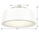 Stevens 3 Light 18 inch Polished Nickel Semi Flush Ceiling Light