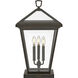 Alford Place 3 Light 25.75 inch Oil Rubbed Bronze Outdoor Pier Mount, Estate Series