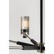Pilsen 6 Light 30 inch Carbide Black W Satin Nickel Accents Chandelier Ceiling Light