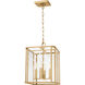 AH by Alexa Hampton Erro 4 Light Burnished Brass Pendant Ceiling Light