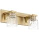 Dryden 2 Light 15 inch Champagne Gold Vanity Light Wall Light