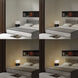 Zen 20 inch 9 watt Dark Brown and Brushed Nickel Table Lamp Portable Light