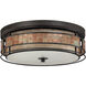 Laguna 3 Light 16 inch Renaissance Copper Outdoor Semi-Flush Mount, Naturals