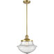 Franklin Restoration Oxford 1 Light 12 inch Satin Gold Mini Pendant Ceiling Light in Incandescent, Seedy, Franklin Restoration