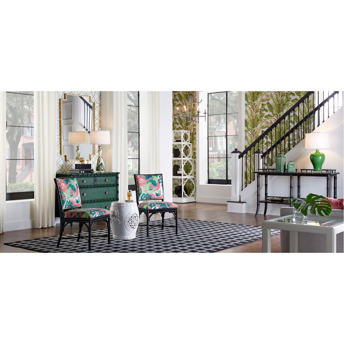 Vietri 33 inch 100 watt White/Green Glaze Table Lamp Portable Light