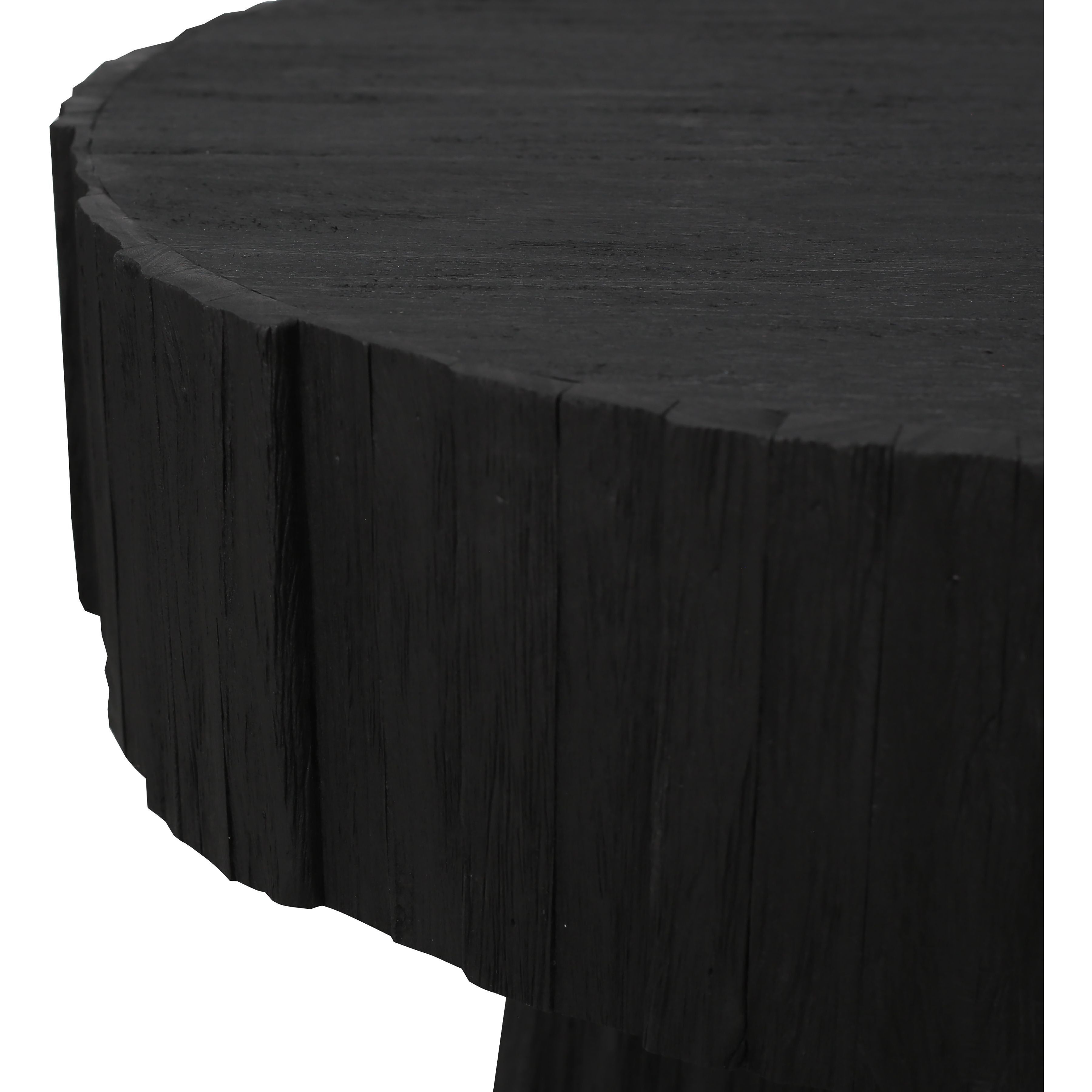 Minato 24 X 22 inch Shou Sugi Ban Accent Table