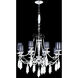 Tassel 8 Light 29 inch Silver Crystal Chandelier Ceiling Light