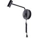 Teo LED 6 inch Black Wall Light