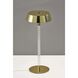 Orla 14.5 inch 1.50 watt Shiny Gold and Clear Acrylic Cordless Table Lamp Portable Light
