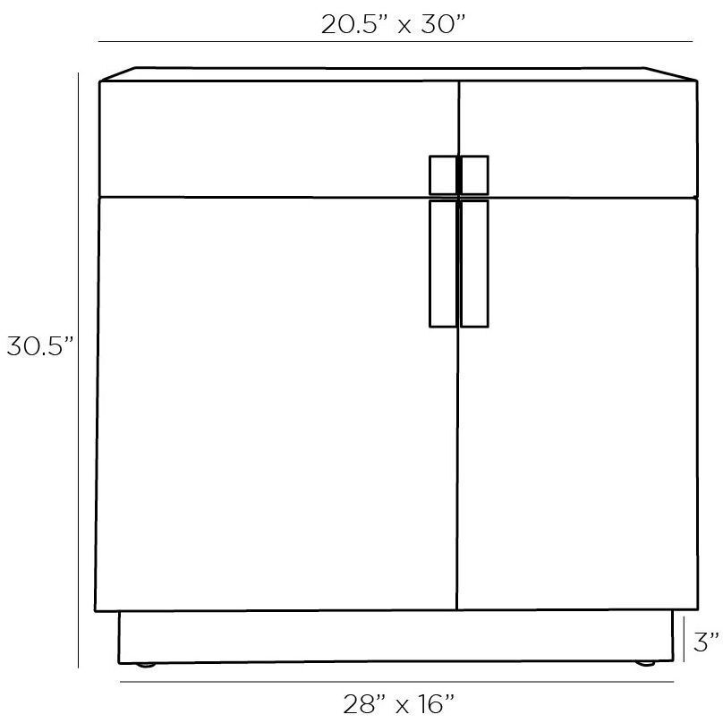 Lafayette 30 inch Chateau Gray Cabinet