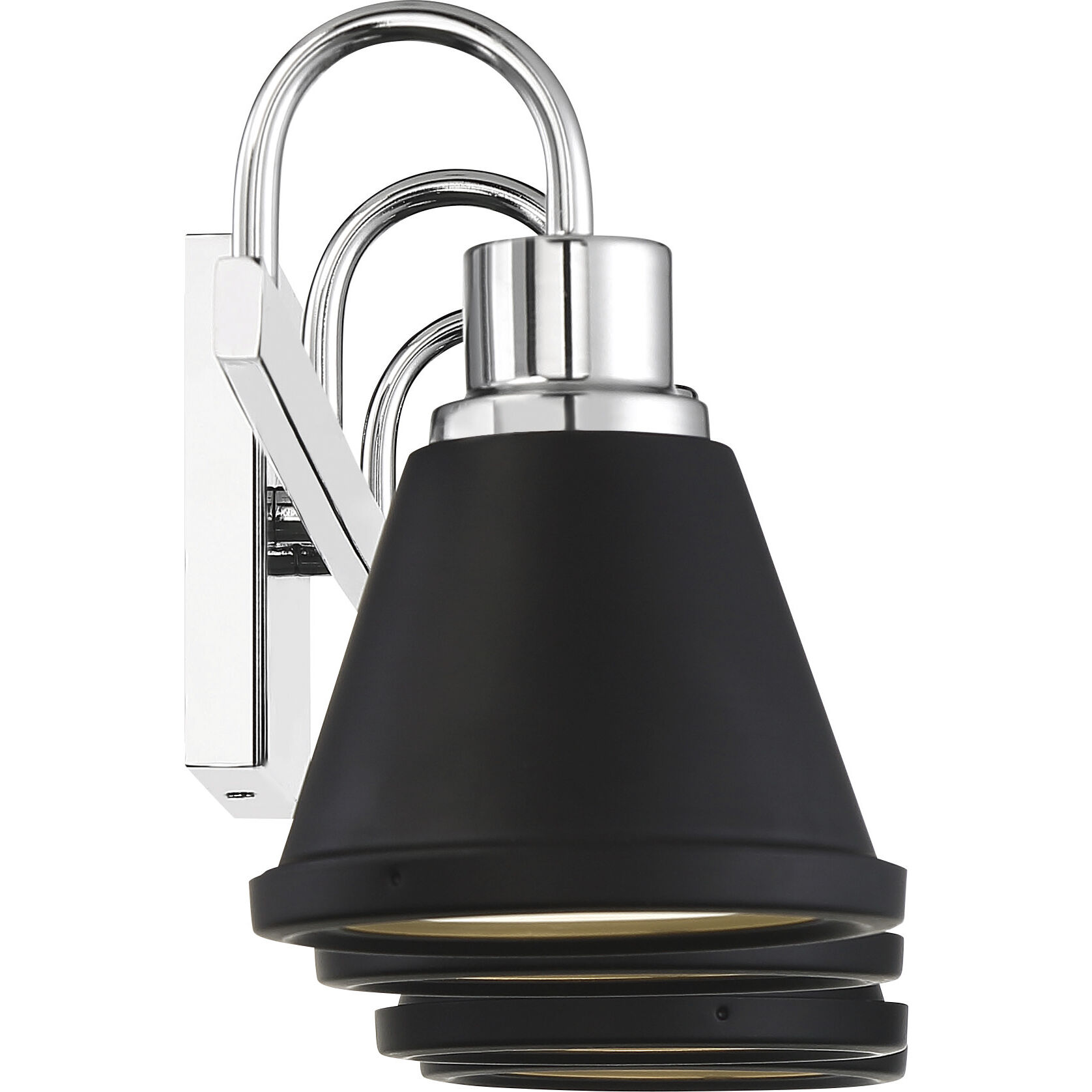 Bette LED 32 inch Polished Nickel and Matte Black Vanity Light Wall Light