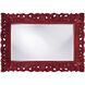 Barcelona 45 X 33 inch Burgundy Mirror