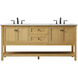 Metropolis 72 X 22 X 34 inch Natural Wood Vanity Sink Set