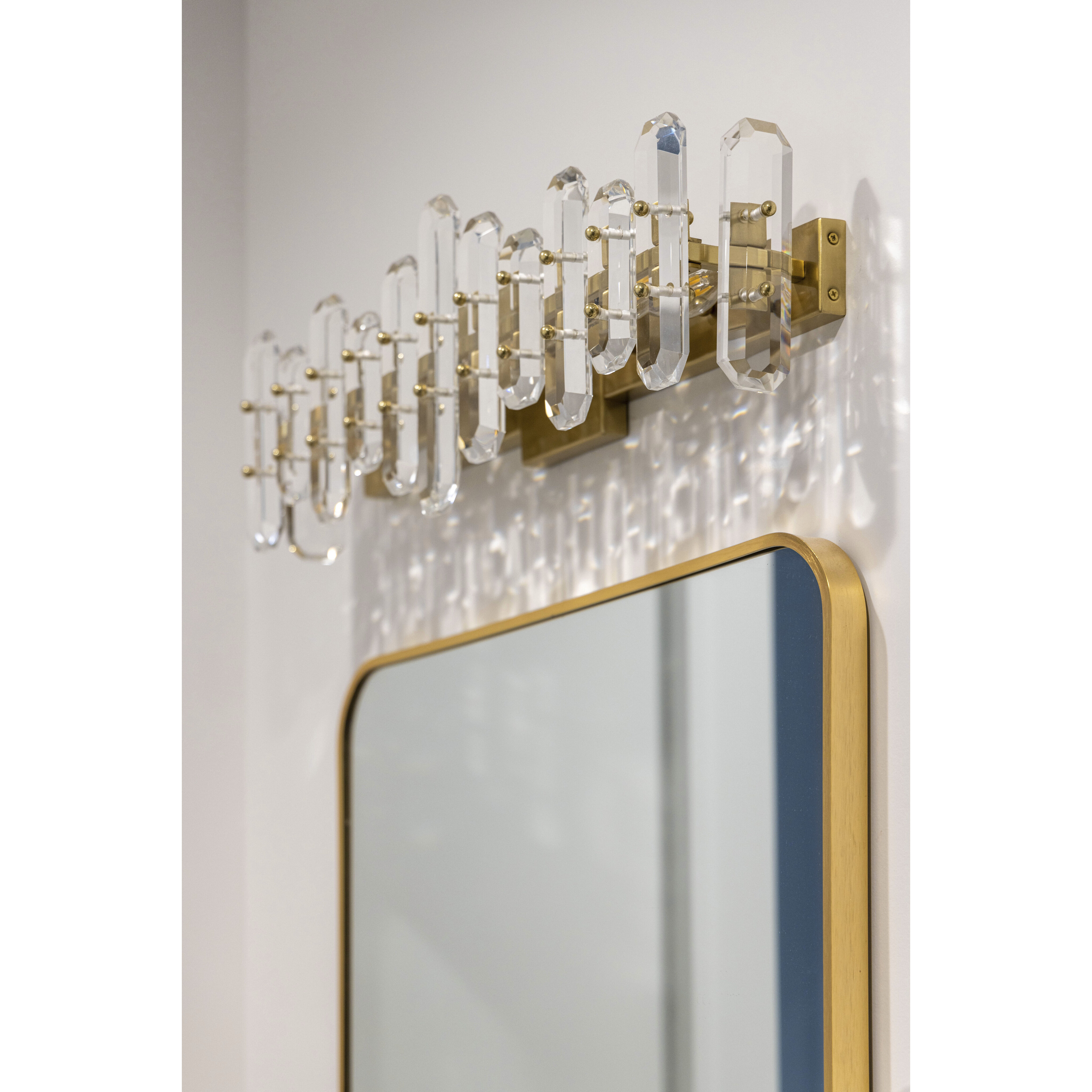 Bolton Bath Vanity Light Wall Light in Aged Brass