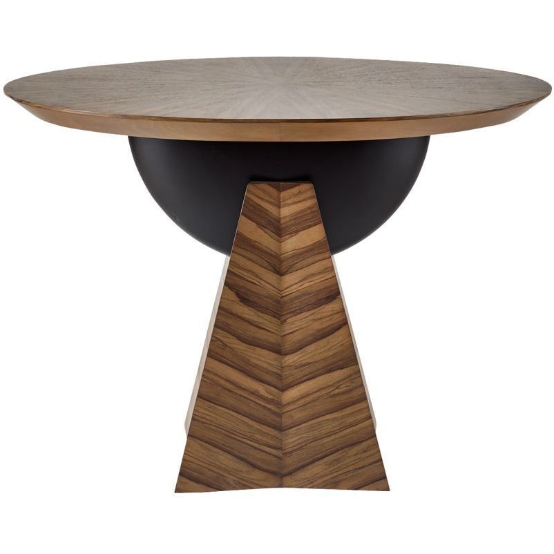 Dorette 42 X 33 inch Chateau Gray and Matte Black Entry Table