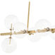 Largo 10 Light 62.99 inch Antique Brass Chandelier Ceiling Light