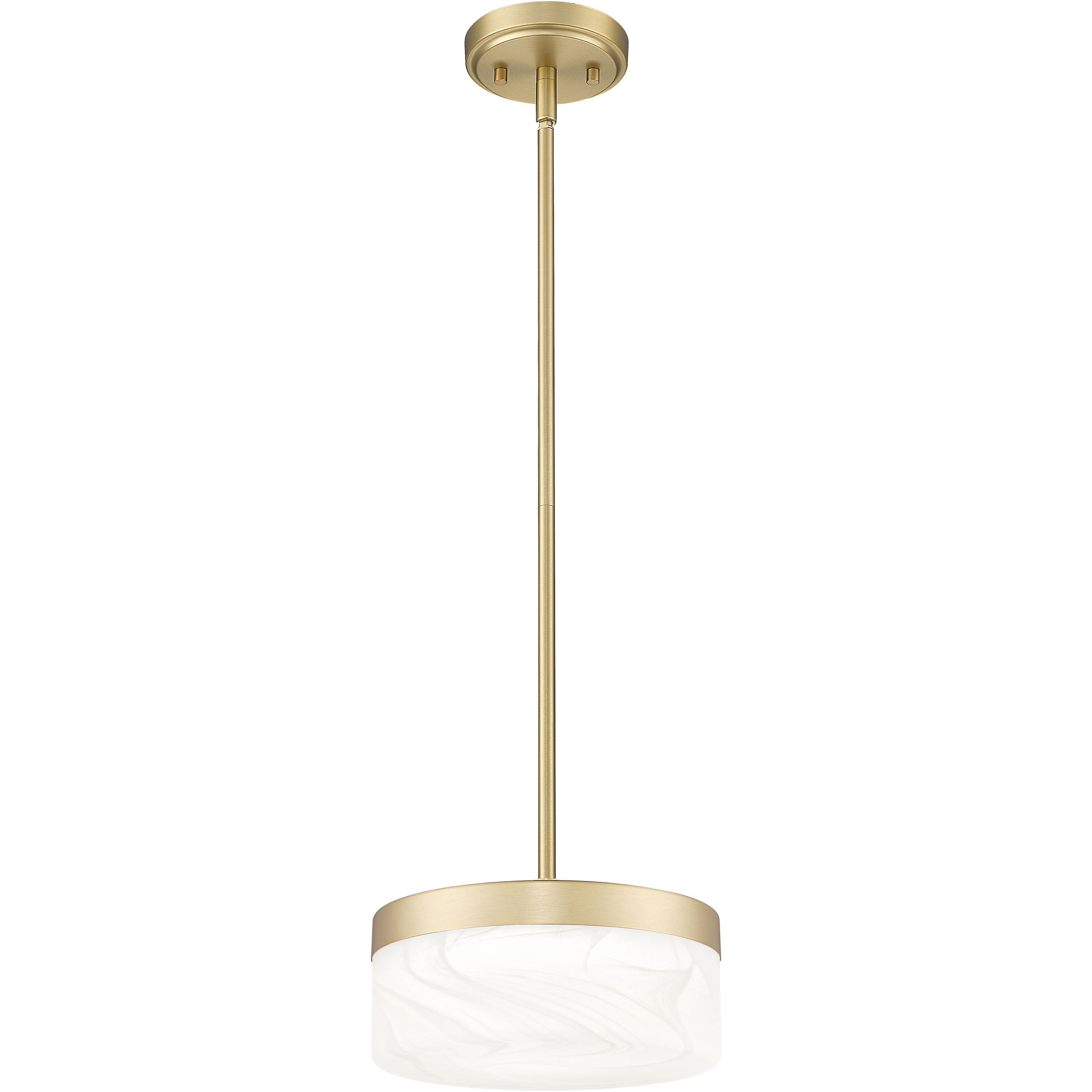 Renaud LED 9.25 inch Modern Gold Pendant Ceiling Light