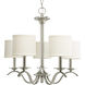 Briscoe 5 Light 22.81 inch Brushed Nickel Chandelier Ceiling Light