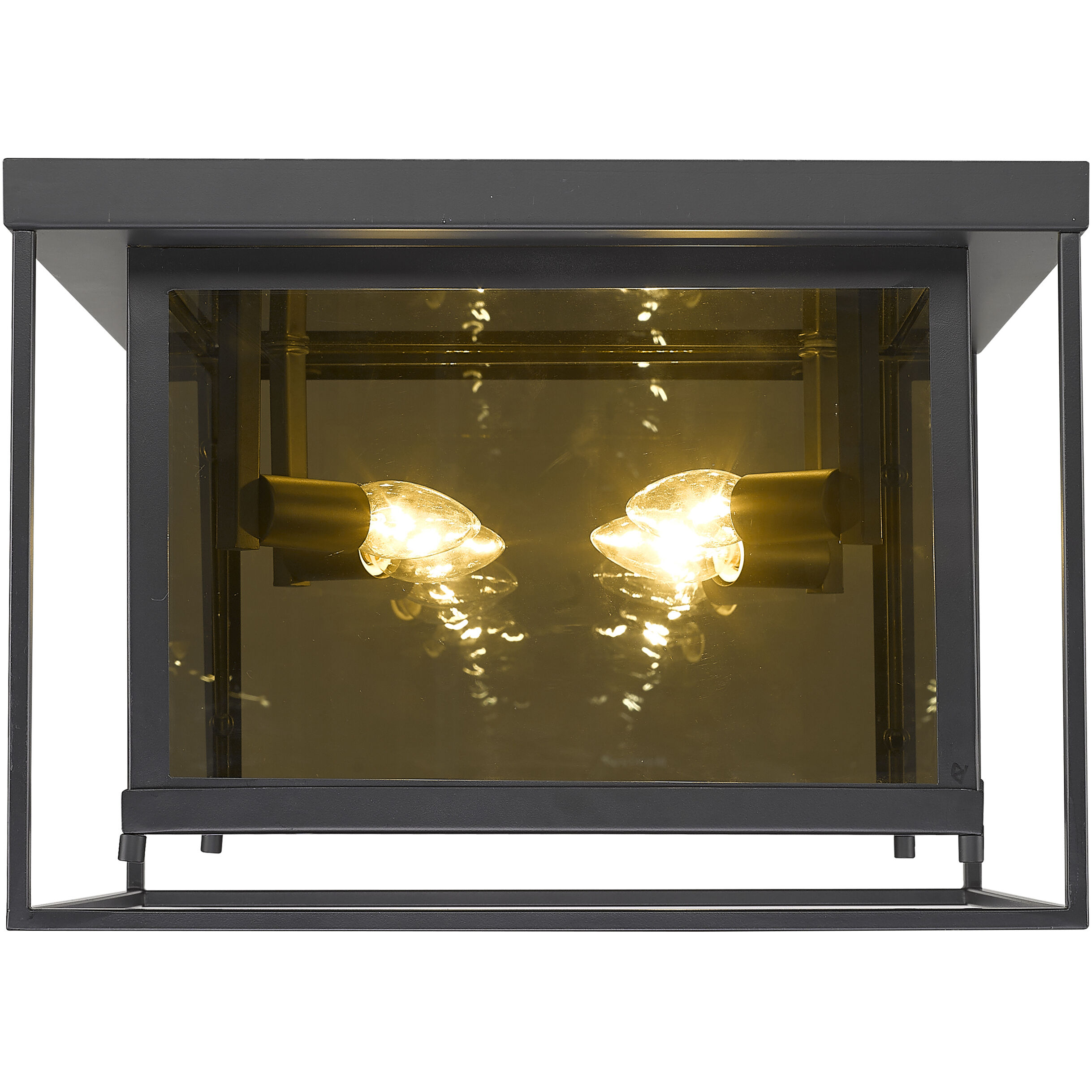 Infinity 4 Light 16 inch Misty Charcoal Flush Mount Ceiling Light