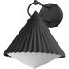 Odette 1 Light 13.75 inch Black Outdoor Wall Mount