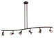 Stingray 6 Light 120V Rubbed Oil Bronze Track Light Ceiling Light
