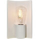 Ambiance Collection 1 Light 6.75 inch Gloss Black with Polished Brass Wall Sconce Wall Light