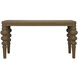 Ismail 64 X 25 inch Natural Console, Turned Leg