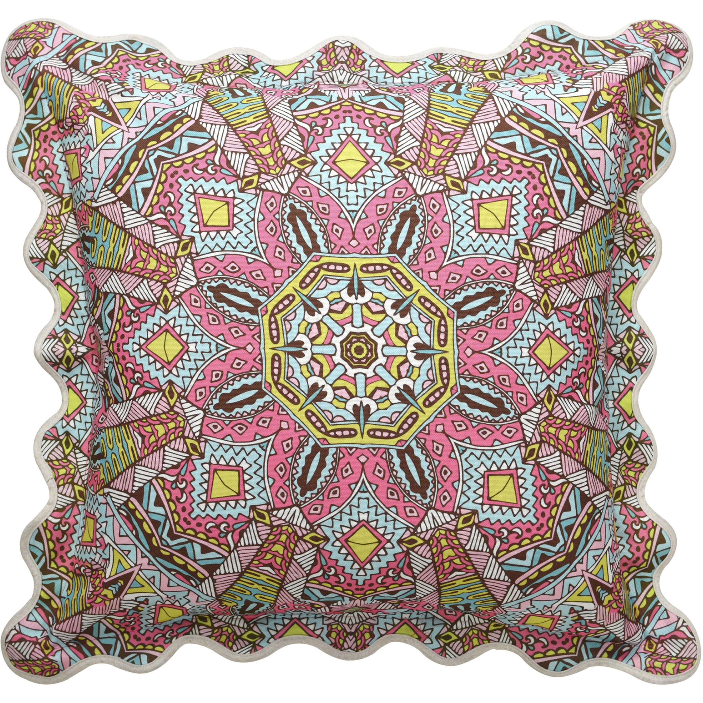 Mika 30 X 7 inch Multi and White Pillow