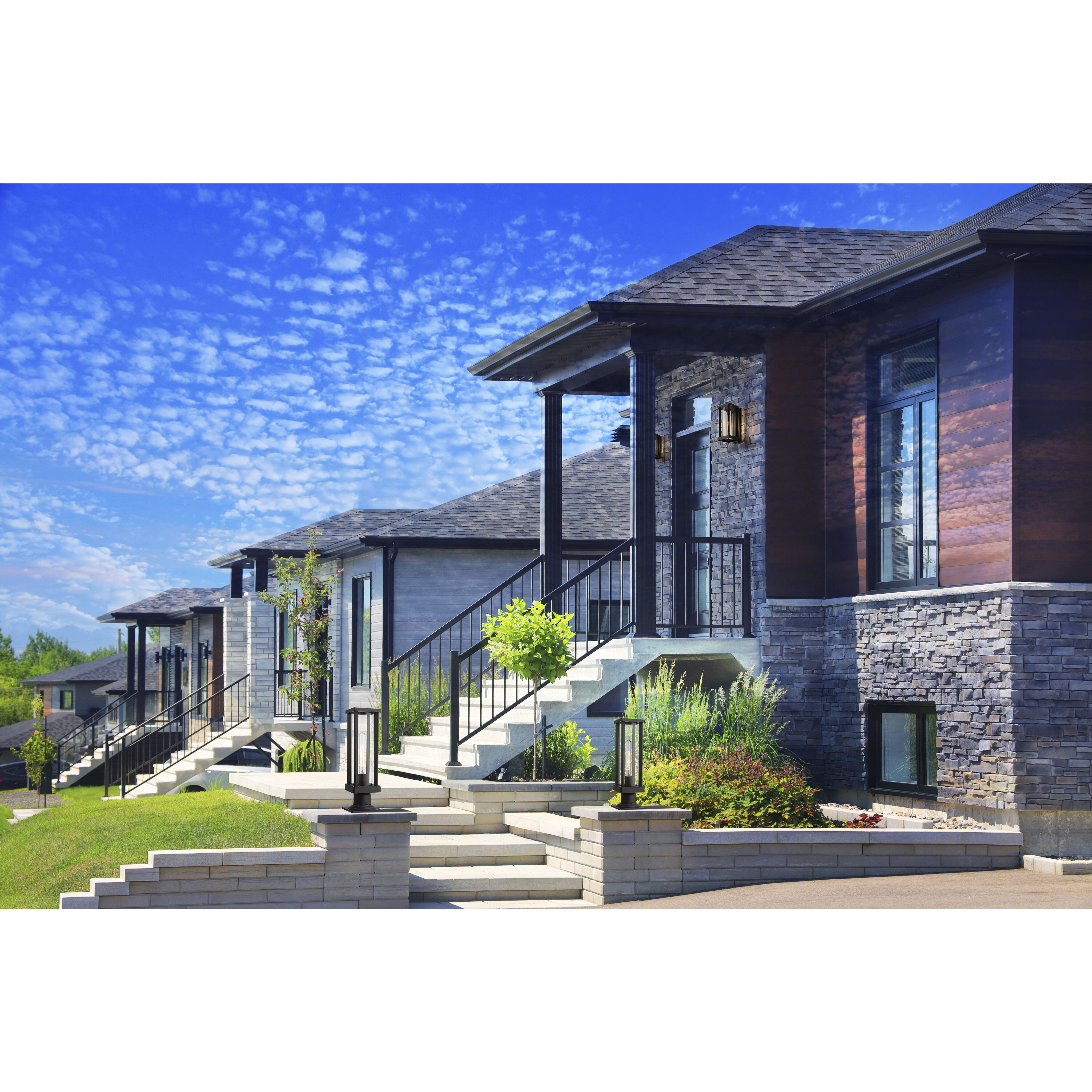 Glenwood 1 Light 16.75 inch Black Outdoor Wall Light