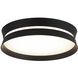 Greyson 1 Light 12 inch Matte Black Flush Mount Ceiling Light