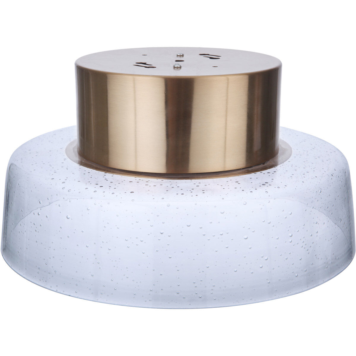 Centric LED 13.75 inch Satin Brass Flushmount Ceiling Light
