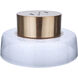 Centric LED 13.75 inch Satin Brass Flushmount Ceiling Light