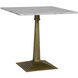 Fadim 30 X 30 inch Antique Brass Side Table