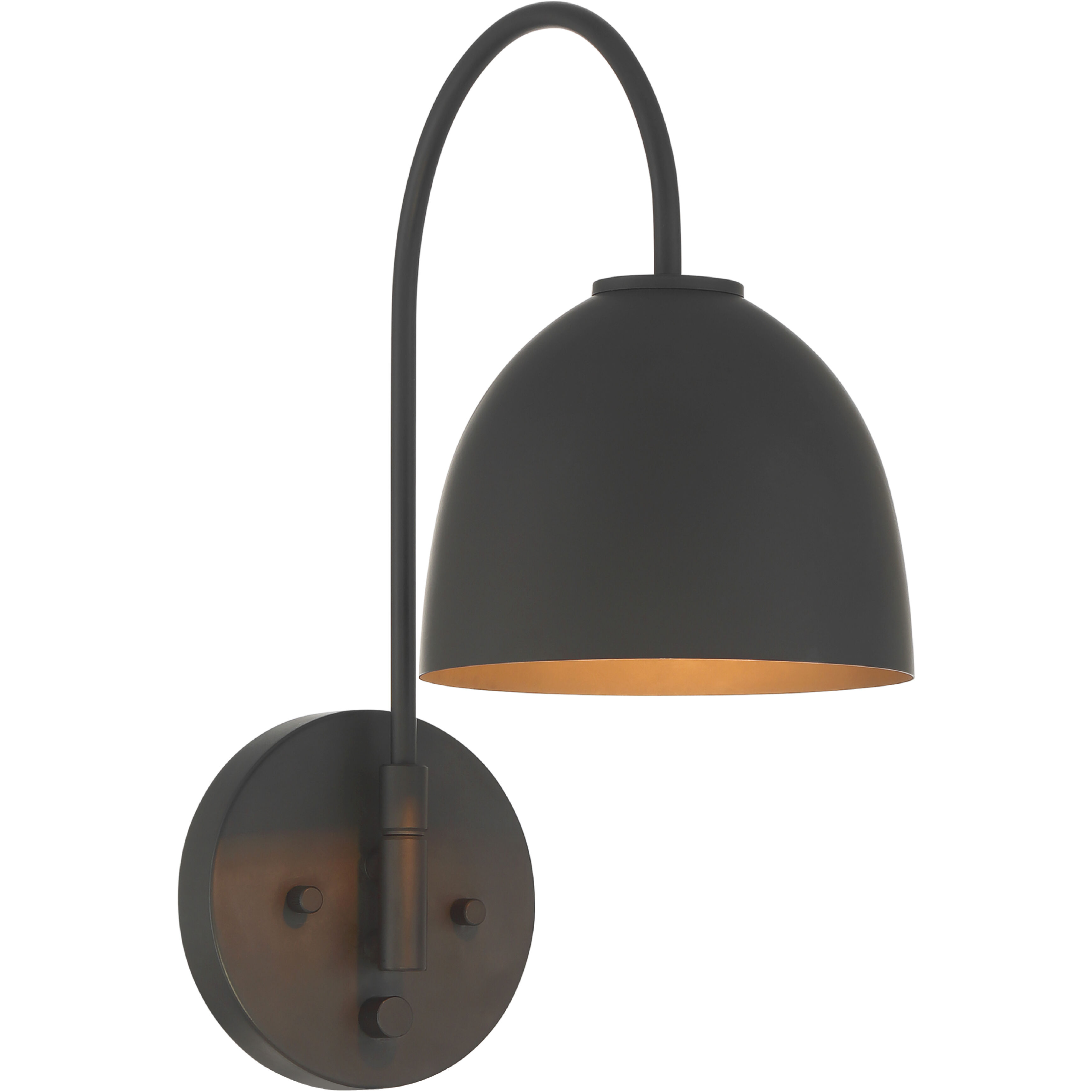 Erling 1 Light 6.75 inch Matte Black Pin Up Sconce Wall Light, Large