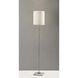 Fiona 62 inch 100.00 watt Brushed Steel Floor Lamp Portable Light